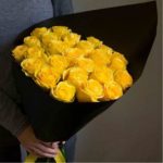 Розы (70 см) желтые Эквадор — изображение 7