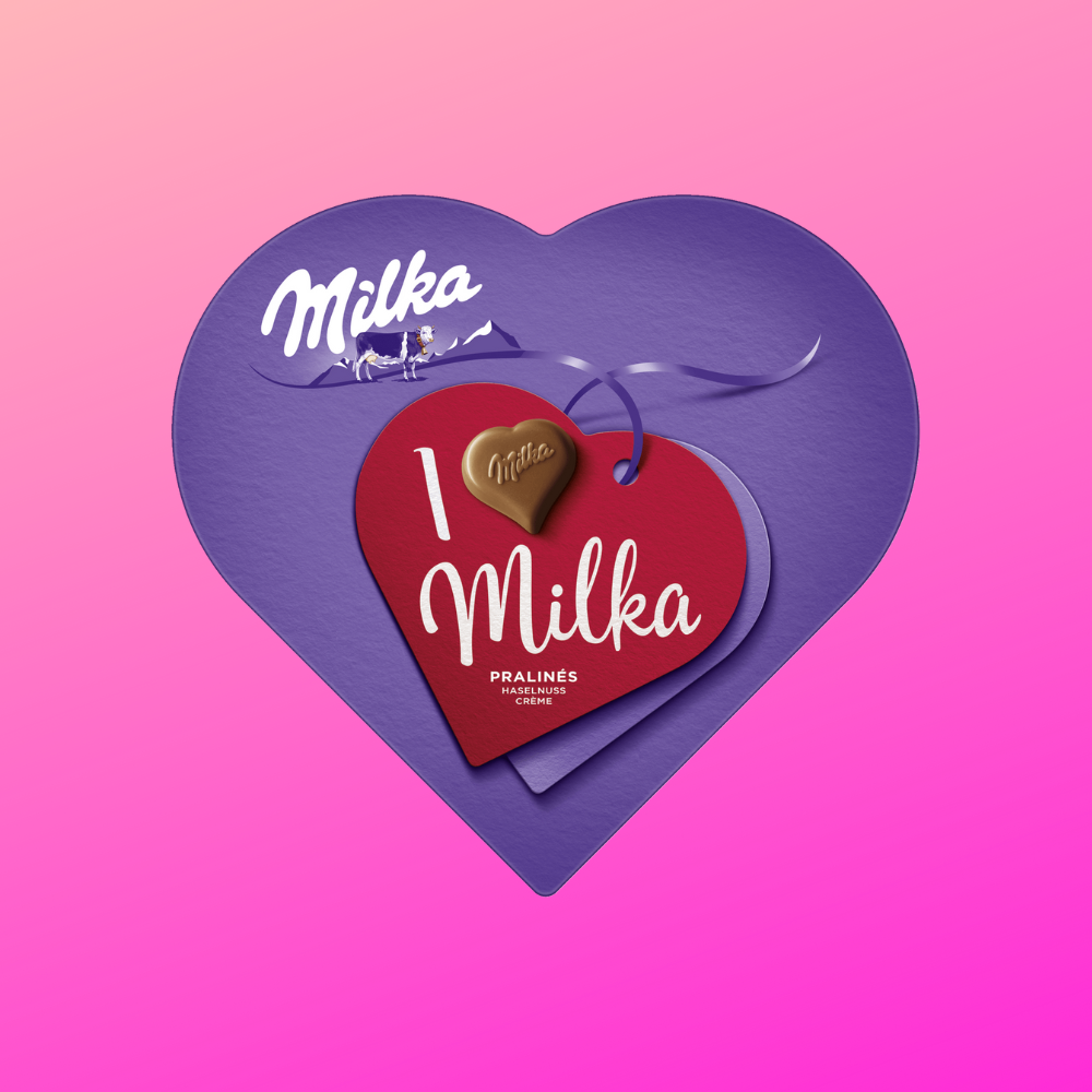 Конфеты Милка I Love Milka (молочный шоколад) 44 гр